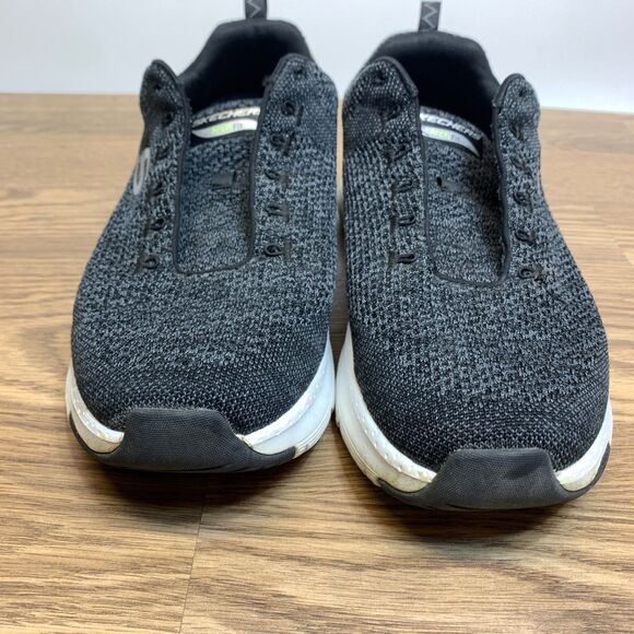 Skechers Shoes Mens Size 9 WW Wide Arch Fit Paradyme Knit Sneakers Black 232041 main image 5